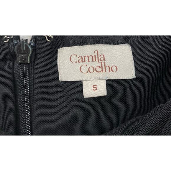Camila Coelho Celeste Mini Black Cocktail Dress Size Small - Picture 5 of 9